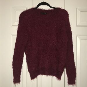 Cozy Dark Red Sweater